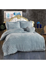 Pabtex Double Plush Duvet Cover Set - 200x220cm, 4-Piece