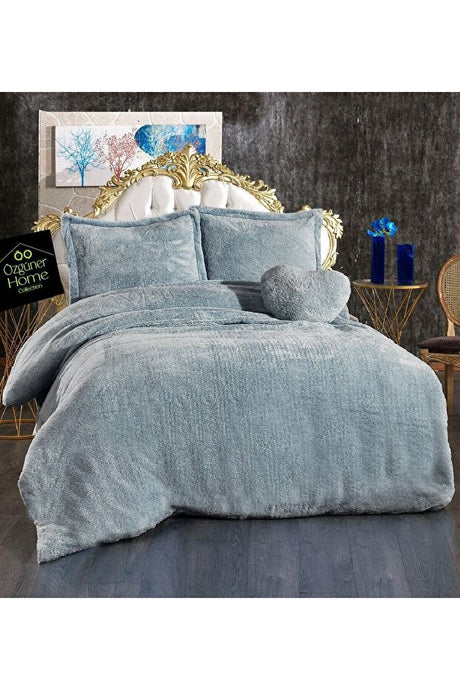 Pabtex Double Plush Duvet Cover Set - 200x220cm, 4-Piece