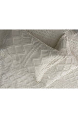 Chenille Cotton Pique Bedding Set - 250x250 cm, 3-Piece