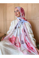 Patterned Bamboo Crinkle Shawl - Stay-Put, Lightweight & Trendy