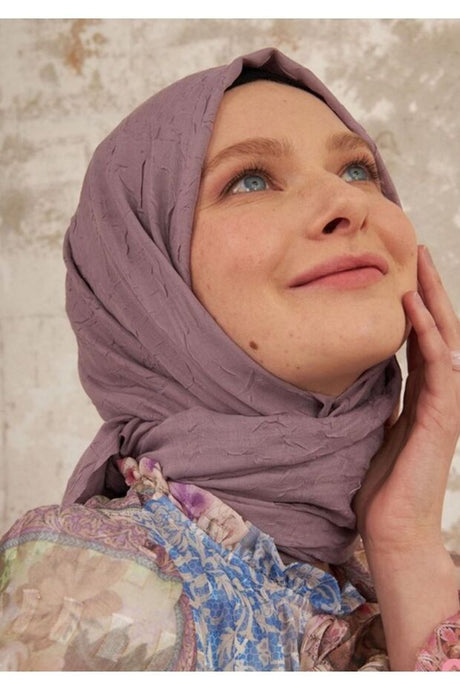 Lavender Bamboo Crush Shawl - Soft & Stylish
