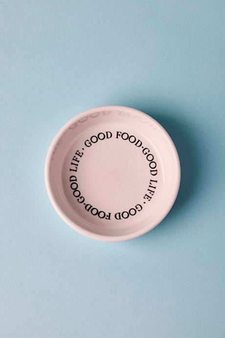 10cm Porcelain Snack & Sauce Bowl - Good Food, Good Life