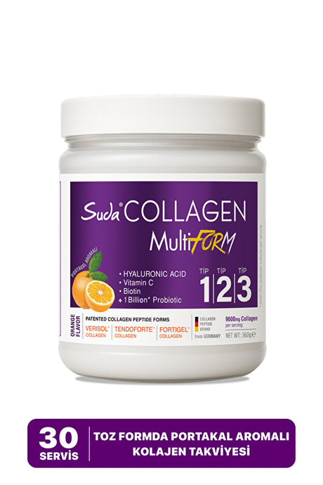 MultiFORM Powder - Type I, II, III, Vit C, Biotin, HA, Probiotic, 360g
