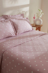 Amour 100% Cotton Double Pique Bedding Set - Pink