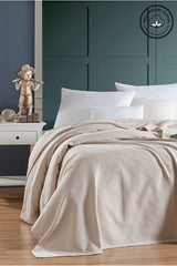 100% Organic Cotton Single Pike Bedspread - Small Checkered
