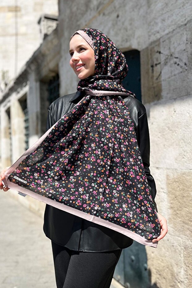 Fresh Cotton Shawl - Floral Pattern, Soft & Breathable
