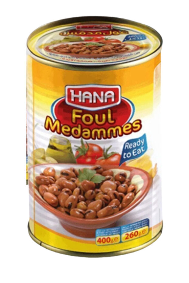 Foul Medammes Canned Fava Beans - Ready to Eat, 400g x 3 Pack