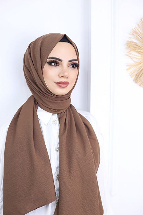 Women's Cotton Jazz Shawl Bitter Brown