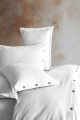 100% Cotton Double Buttoned Duvet Cover Set