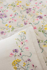 Eliana 100% Cotton Single Duvet Cover Set - Lilac Floral