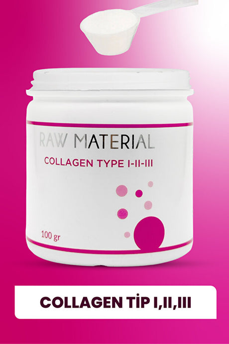Polvere di Collagene Tipo I-II-III - 100g Peptidi Idrolizzati