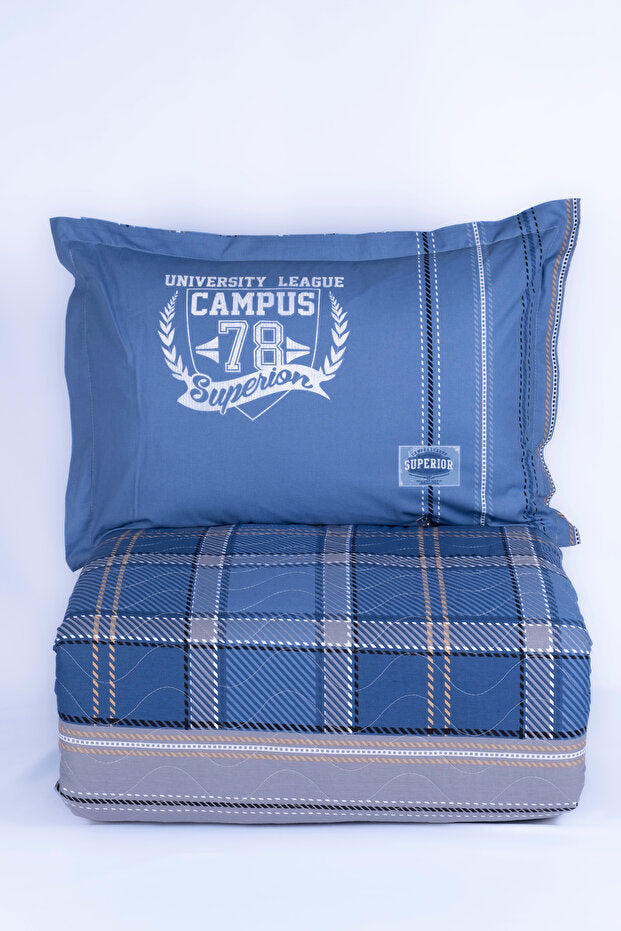 Ranforce 100% Cotton Single Quilted 4-Season Bedding Set
