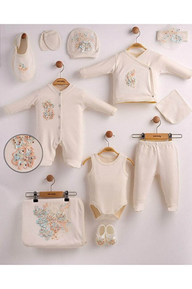 Newborn Baby Butterfly Floral 10-Piece Hospital Exit Set