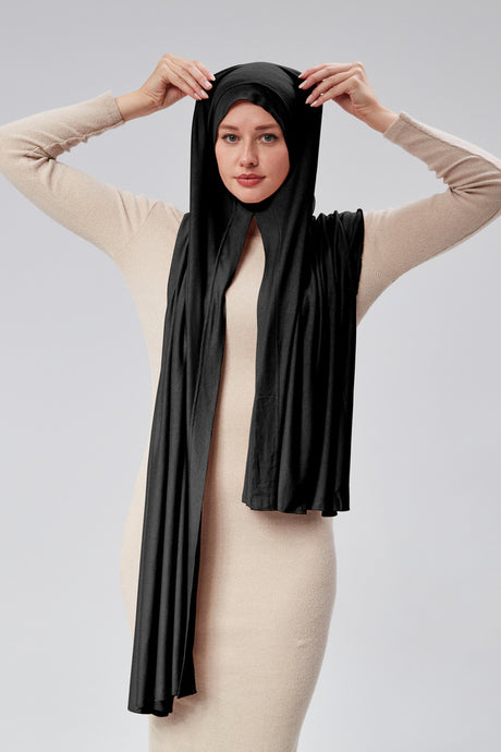 Women's Instant Jersey Hijab Scarf - Easy-Wear