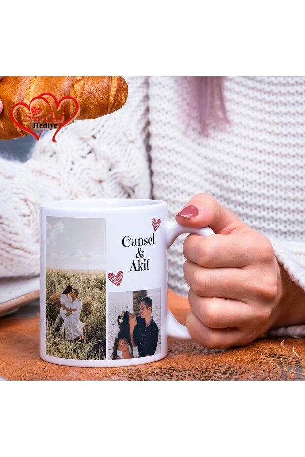 Personalized Photo & Name Mug - Custom Porcelain Cup