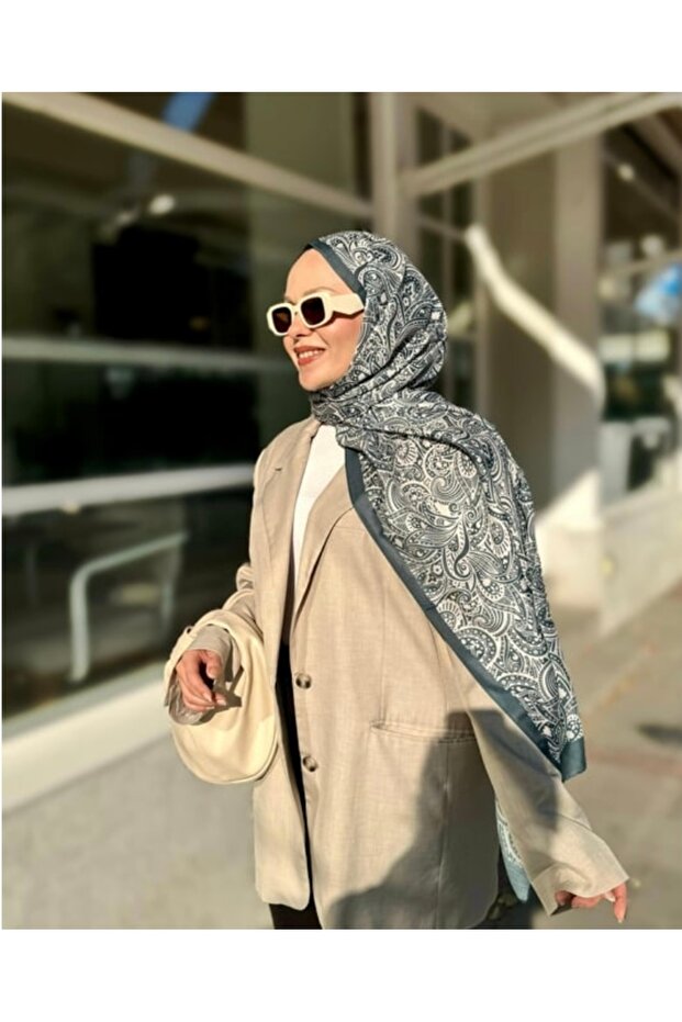 Women's Ethnic Patterned Cotton Shawl - 90cm Soft & Stylish