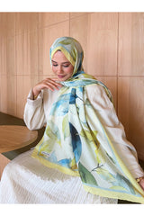 Patterned Bamboo Crinkle Scarf, Stylish & Breathable