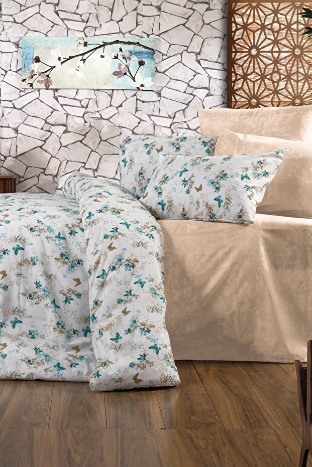 Double Size 4-Piece Cotton Blend Duvet Cover Set