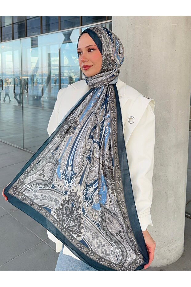 Retro Pattern Cotton Shawl - Soft & Lightweight ()