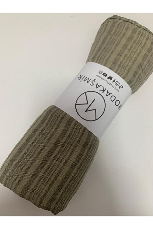 Misto Cotton Crinkle Shawl - Antique Beige