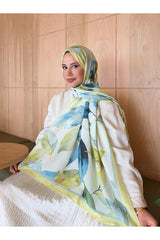 Patterned Bamboo Crinkle Scarf, Stylish & Breathable
