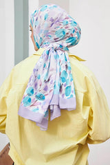 Botanical Series Lilac Cotton Viscose Shawl