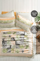 Blair Double Pique Set - Tropical Leaf Design, 100% Cotton