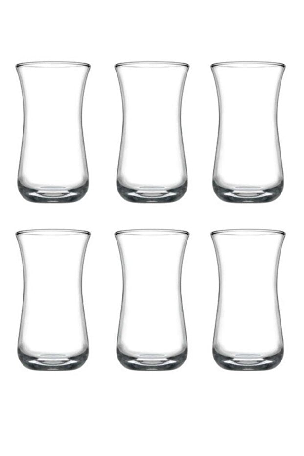 Pasabahce Professional Versatile Turkish Tea & Raki Glass Set - 6 x 120cc