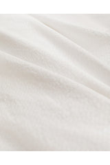 Linda Double Washed Seersucker Duvet Cover Set - White