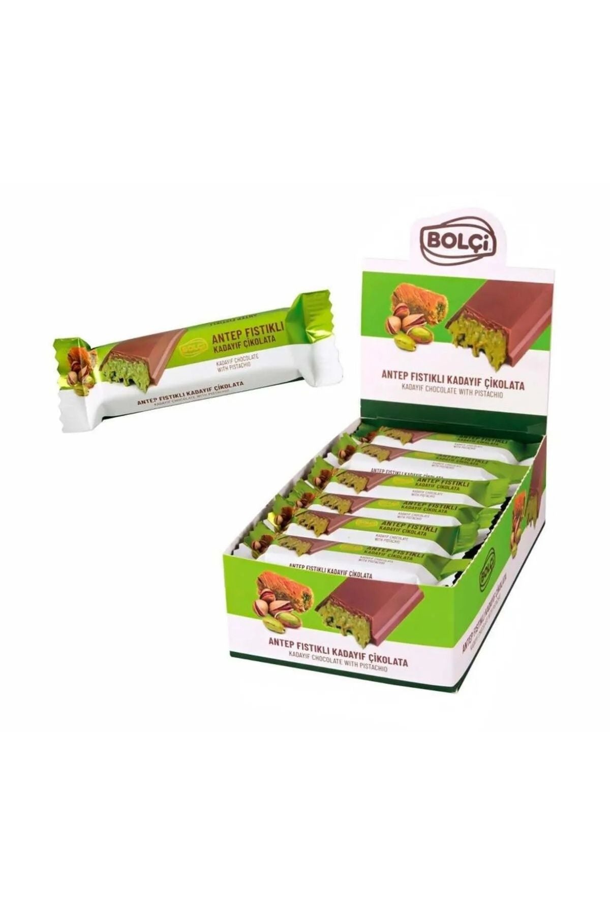 ドバイスタイルチョコ(カダイフり)PISTACHIO & KADAYIF☆10個 Dubai】ドバイスタイルチョコ（ピスタチオ&カダイフ）（48g