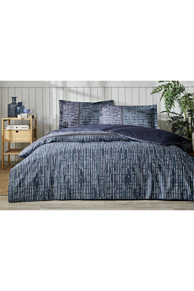Modra Single Duvet Cover Set - 100% Cotton, 160x220 cm