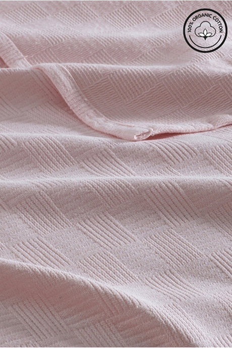 100% Organic Cotton Single Pike Bedspread - Checkered