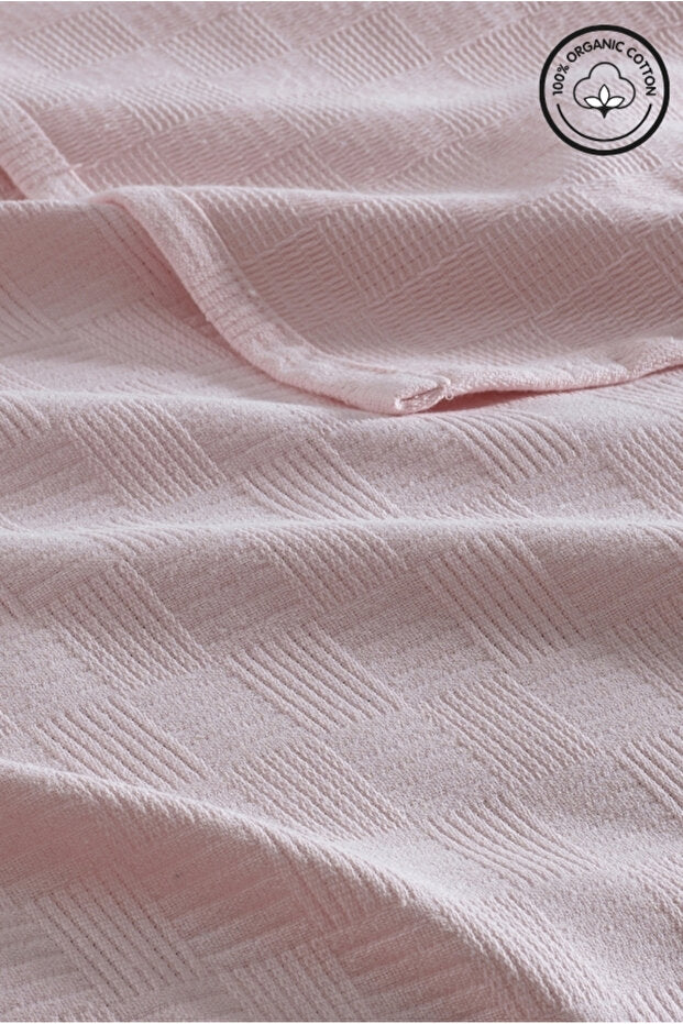 100% Organic Cotton Single Pike Bedspread - Checkered