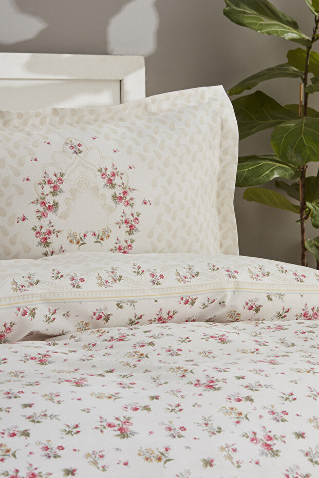 Sonya Double Duvet Cover Set - 100% Cotton Floral