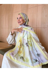 Patterned Bamboo Crinkle Shawl - Lightweight & Trendy