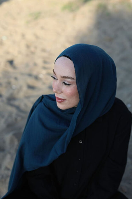 Neo Soft Cotton Shawl - Dark Petrol