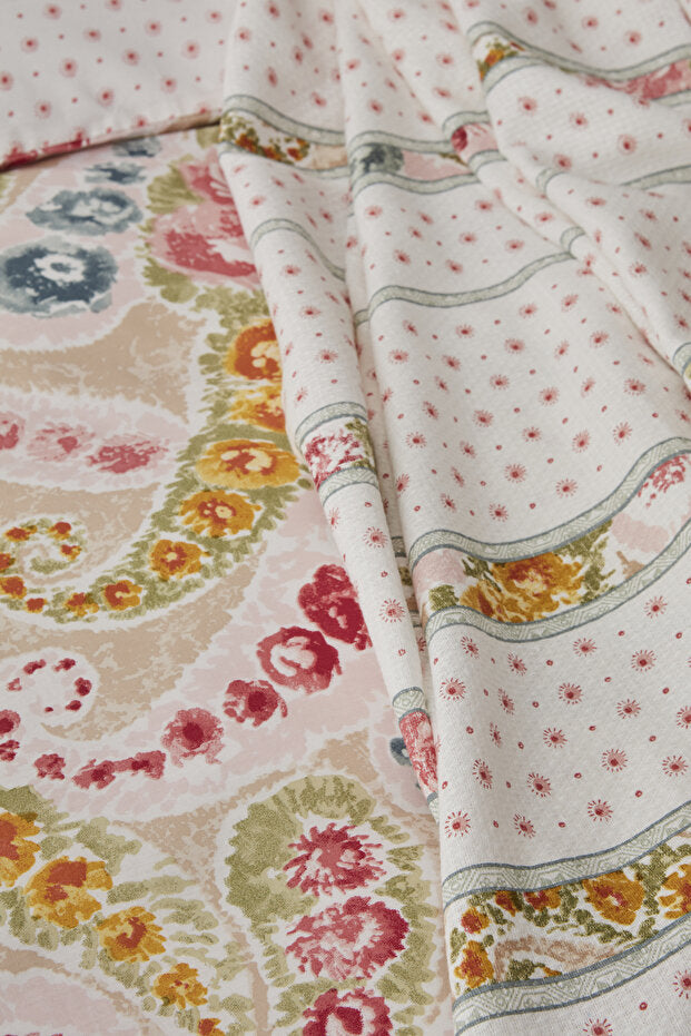 Jasmin Powder Pink 100% Cotton Double/Queen Bedding Set