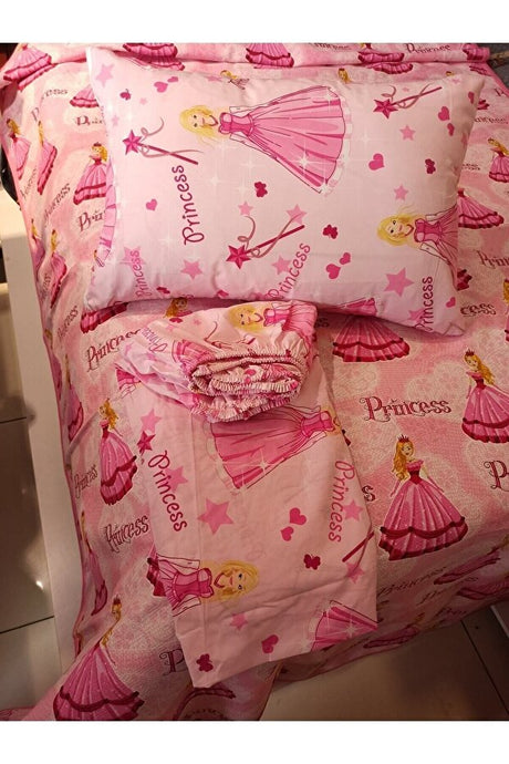 Princess Pattern Single 100% Cotton Pike Bedding Set