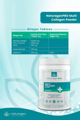 PRO Polvere di Collagene Multi - 330g x 2, Tipi I, II, III, Limone