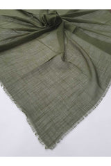 Plain Haki Cotton Scarf - Soft & Breathable
