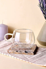 Double Wall Insulated Glass Cup - 150ml
