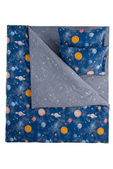 Galaxy 100% Cotton Double Duvet Cover Set - Space Theme