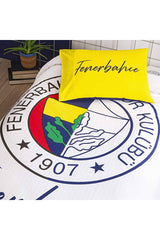 Licensed Fenerbahçe Single Pique Bedding Set - 100% Cotton