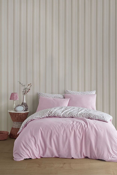 Rosie 100% Cotton Single Duvet Cover Set - Floral Design