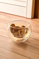 Double-Walled Glass Bowl - 300ml Versatile Serving Dish