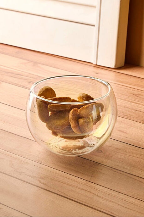 Double-Walled Glass Bowl - 300ml Versatile Serving Dish