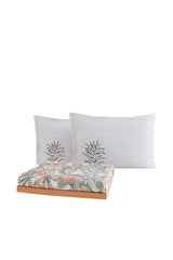 Amy Double Pique Bedding Set - 100% Cotton Tropical Orange