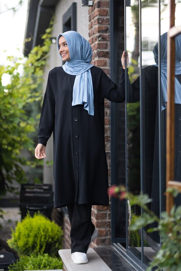 Ready-to-Wear Viscose Shawl - Practical & Light Blue ()