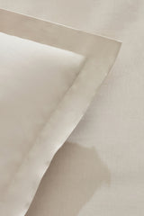 Lavin 100% Cotton Double Duvet Cover Set - Beige