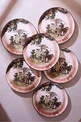 The Farmers Vintage Ceramic Pasta Plates - 21cm Set of 6